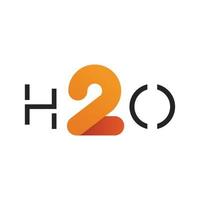 h2o logotipo marca, símbolo, projeto, gráfico, minimalista.logo vetor