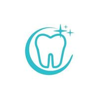 dentista logotipo dente símbolo saudável dentes dente símbolo projeto, gráfico, minimalista.logo vetor