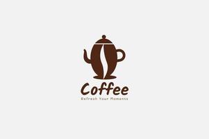 café logotipo Projeto modelo. a conceito para a barista café Panela, quente café para a fazer compras logotipo, e café casa logotipo Projeto. vetor