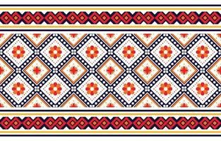 padrão étnico boho com flores em cores brilhantes. design para tapete, papel de parede, roupas, embrulho, batik, tecido, estilo de bordado de ilustração vetorial em temas étnicos. vetor