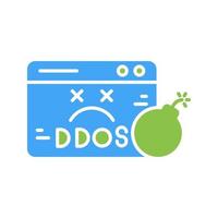 ícone do vetor ddos