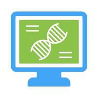 ícone de vetor de teste de dna