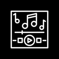 design de ícone vetorial de reprodução de música vetor