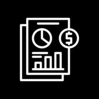 design de ícone vetorial de demonstrações financeiras vetor