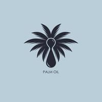 Palma verão ícone logotipo vetor