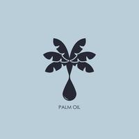 Palma verão ícone logotipo vetor