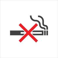 não fumar placa ícone. cigarro símbolo ícone. fumar Projeto elemento. vetor ilustração