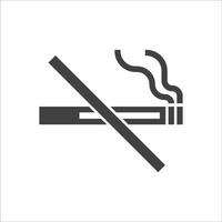não fumar placa ícone. cigarro símbolo ícone. fumar Projeto elemento. vetor ilustração
