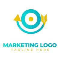 o negócio logotipo, marketing soluções vetor