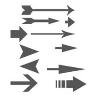 conjunto seta ícones. seta ícone. seta vetor coleção
