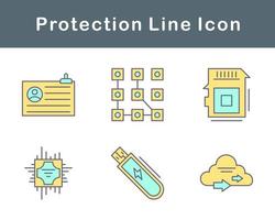 proteção vetor ícone conjunto