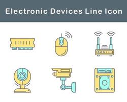 eletrônico dispositivos vetor ícone conjunto
