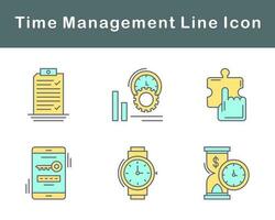 Tempo gestão vetor ícone conjunto