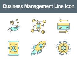 o negócio gestão vetor ícone conjunto