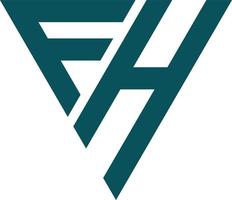 fh logotipo ícone vetor
