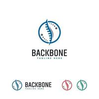 símbolo de designs de logotipo de backbone, vetor icônico de modelo de logotipo de backbone care
