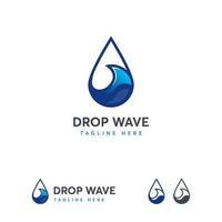 drop wave logo designs concept vector, ocean wave logo template vetor