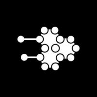 design de ícone de vetor de estrutura molecular
