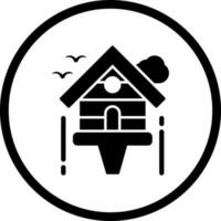 ícone de vetor de casa de passarinho