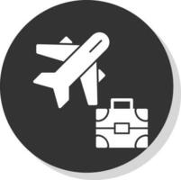 design de ícone vetorial de viagem de negócios vetor