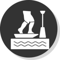 design de ícone de vetor de stand-up paddle