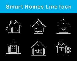 inteligente casas vetor ícone conjunto