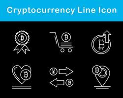 bitcoin e criptomoeda vetor ícone conjunto