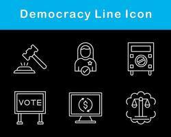 democracia vetor ícone conjunto