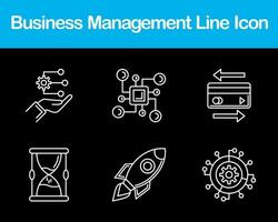 o negócio gestão vetor ícone conjunto