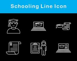 escolaridade vetor ícone conjunto