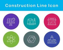 conjunto de ícones de vetores de construção