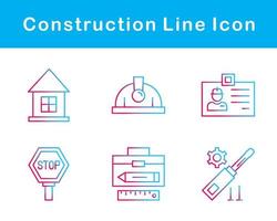 conjunto de ícones de vetores de construção