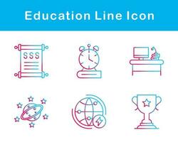 conjunto de ícones vetoriais de educação vetor