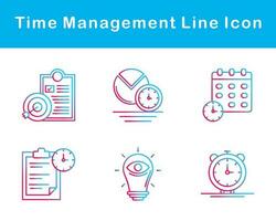Tempo gestão vetor ícone conjunto