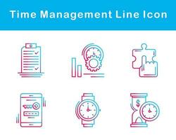 Tempo gestão vetor ícone conjunto