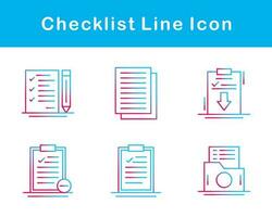 lista de controle vetor ícone conjunto