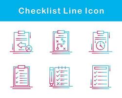 lista de controle vetor ícone conjunto