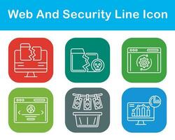 rede e segurança vetor ícone conjunto