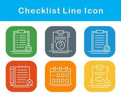 lista de controle vetor ícone conjunto