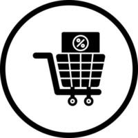 ícone de vetor de imposto de compras