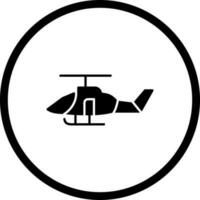 ícone de vetor de helicóptero militar