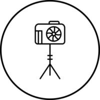 ícone de vetor de suporte de câmera exclusivo