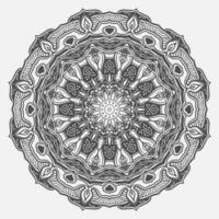 padrão circular em forma de mandala para henna, mehndi, tatuagem, decoração. ornamento decorativo em estilo étnico oriental vetor