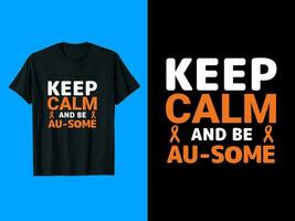 au-some camiseta Projeto vetor