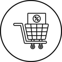 ícone de vetor de imposto de compras