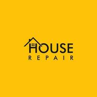 reparar casa logotipo vetor