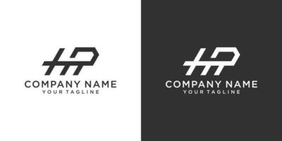 vetor de design de logotipo de letra hr ou rh