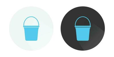balde ícone, água balde logotipo colorida vetor ícones