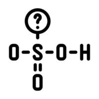 Ciência molecular estrutura linha ícone vetor ilustração