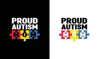 autismo citar t camisa projeto, tipografia vetor